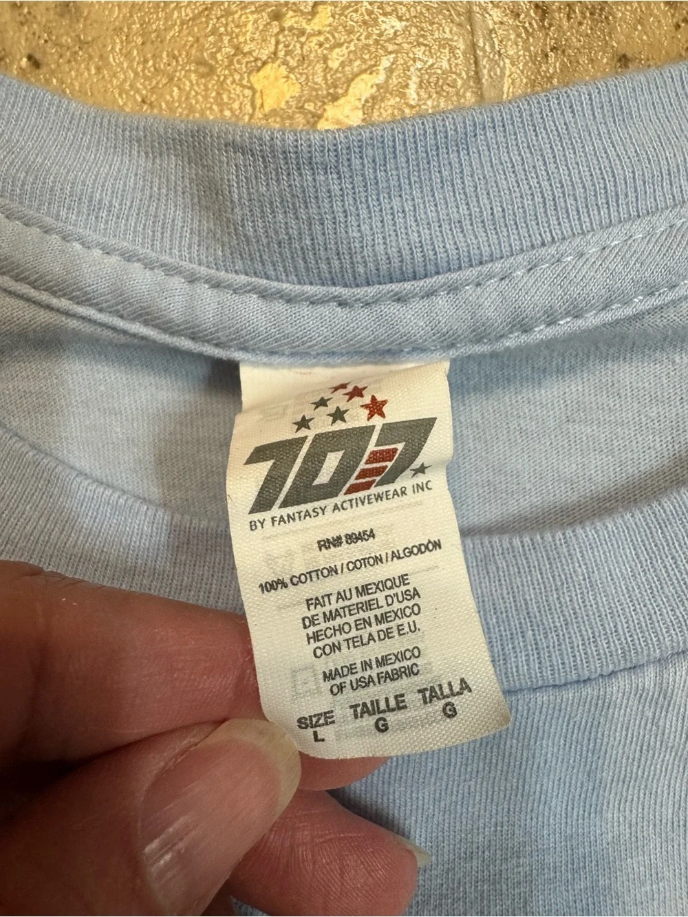 Boys 707 Active Wear Light Blue Cool Tiger Short-Sleeve T-Shirt Sz. Large